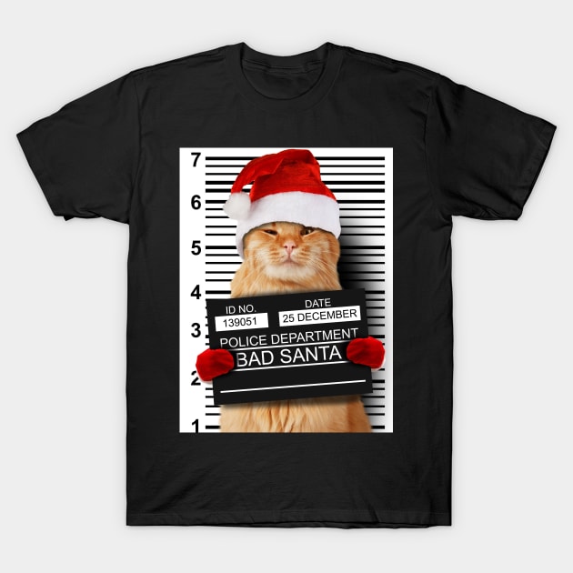 BAD SANTA CAT T-Shirt by stark.shop